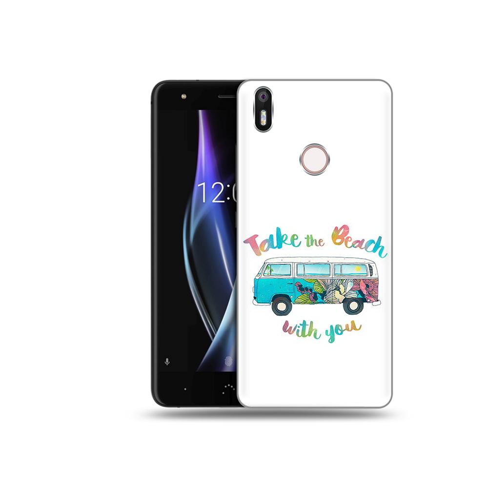 

Чехол MyPads Tocco для BQ Aquaris X Хиппи автобус, Прозрачный, Tocco