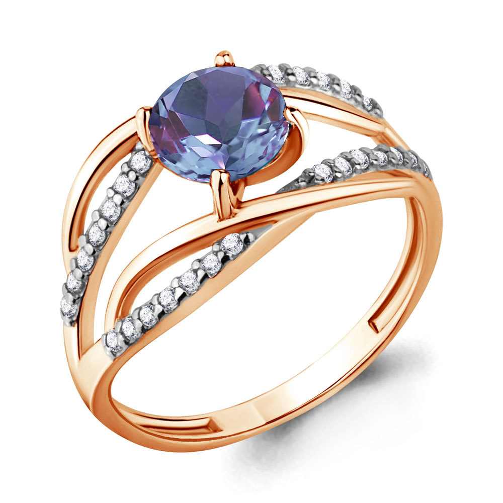 

Кольцо из серебра с фианитом Aquamarine Aquamarine 6520625А_925_з р, 6520625А_925_з