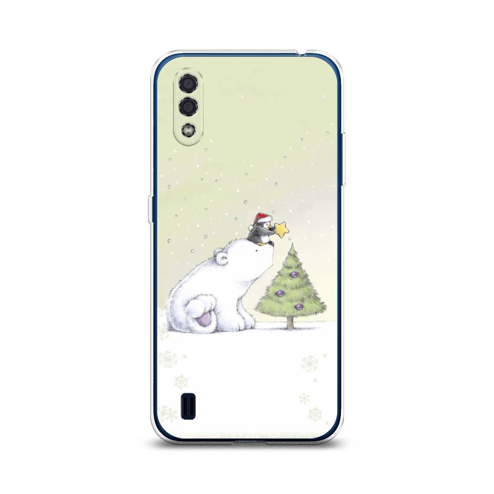 

Чехол на Samsung Galaxy M01 "Украшение елки", Белый;бежевый, 2101150-5