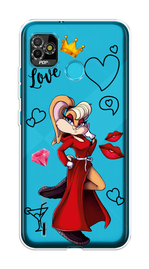 

Чехол на Tecno POP 5 "Rich Lola Bunny", Красный;бежевый;оранжевый, 301150-6