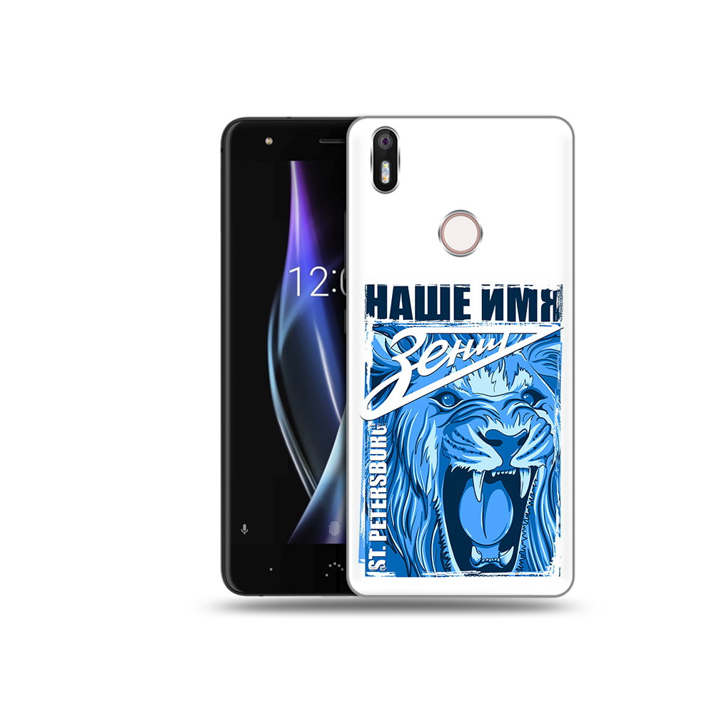 

Чехол MyPads Tocco для BQ Aquaris X ФК наше имя зенит, Прозрачный, Tocco