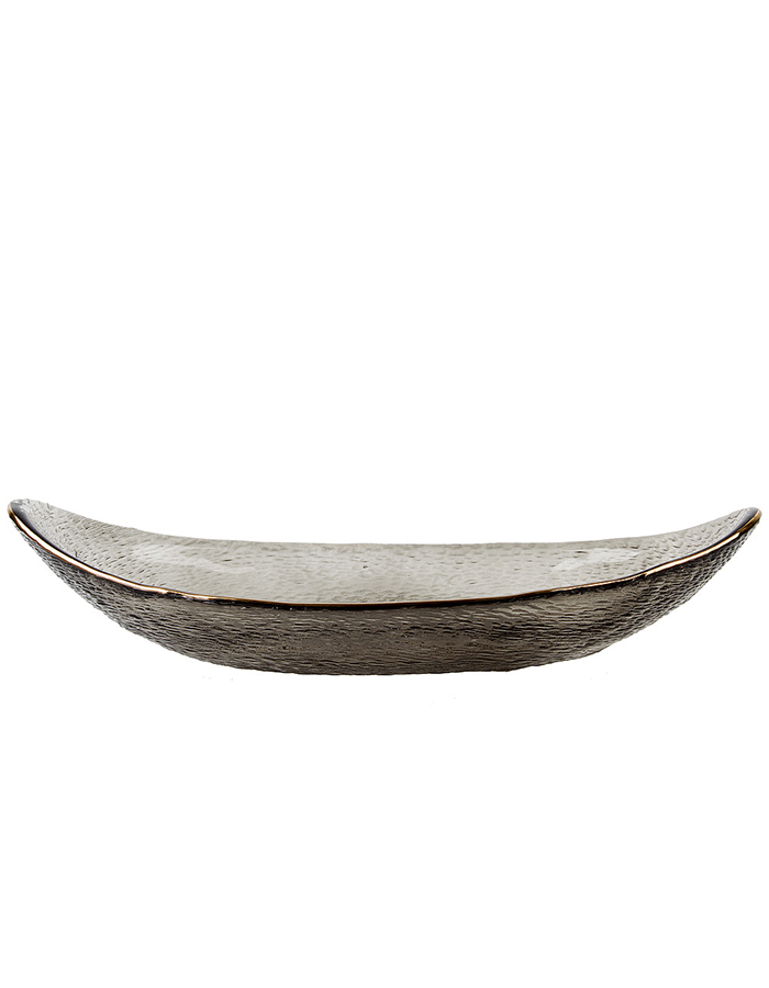 

Блюдо сервировочное Nouvelle Frost strip, стекло, 30x14 см