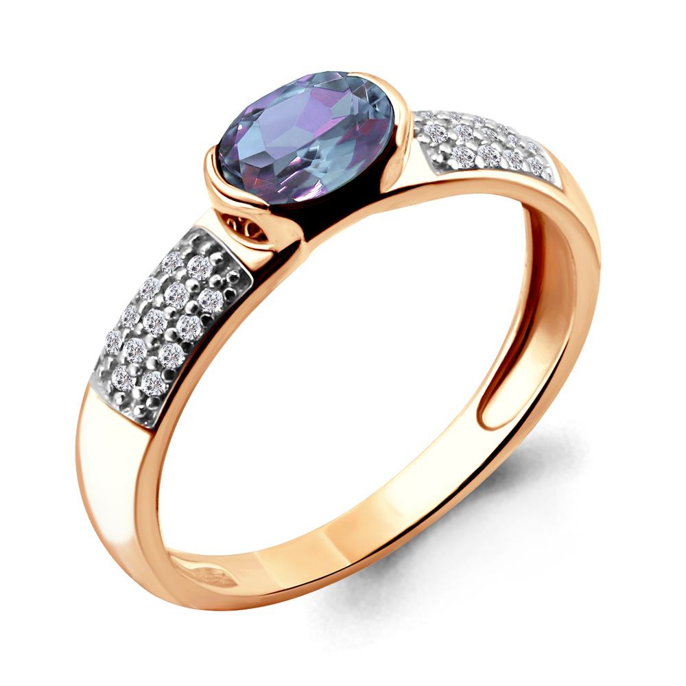 

Кольцо из серебра с фианитом Aquamarine Aquamarine 6519425А_925_з р, 6519425А_925_з