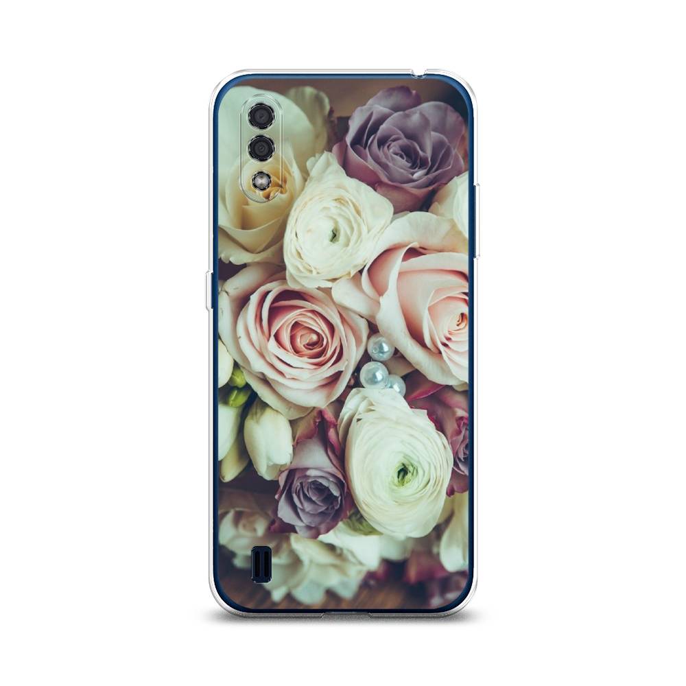 

Чехол на Samsung Galaxy M01 "Свадебный букет", Белый;фиолетовый, 2101150-2