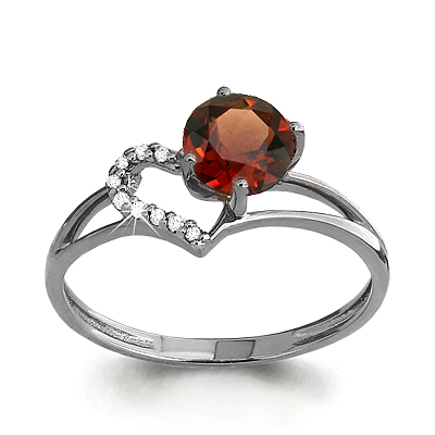 

Кольцо из серебра с гранатом Aquamarine Aquamarine 6512203А_925_р р. 16, 6512203А_925_р