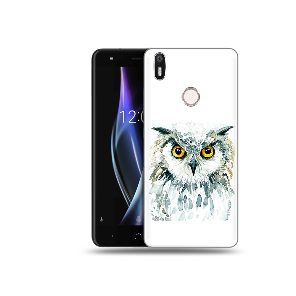 

Чехол MyPads Tocco для BQ Aquaris X Серьезная сова, Прозрачный, Tocco