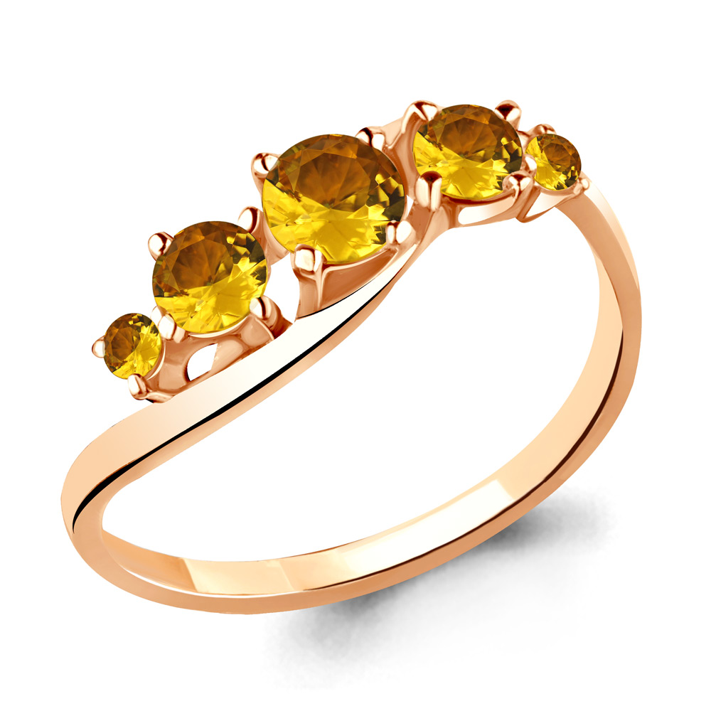 

Кольцо из серебра с цитрином Aquamarine Aquamarine 6509206_925_з р, 6509206_925_з