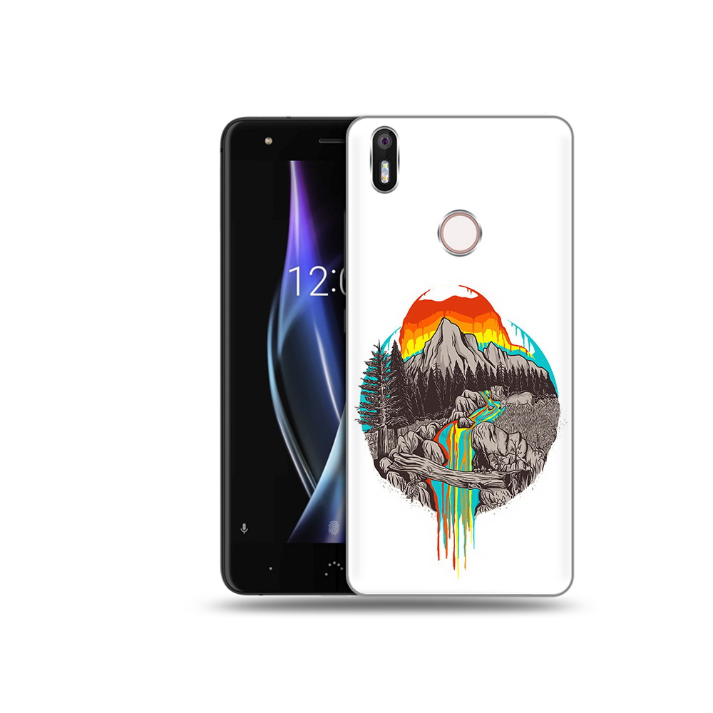 

Чехол MyPads Tocco для BQ Aquaris X Радужный водопад, Прозрачный, Tocco