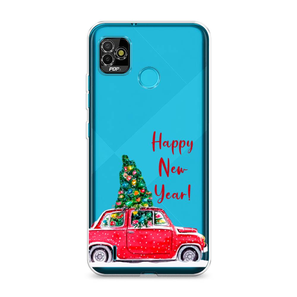 

Чехол на Tecno POP 5 "Happy New Year", Красный;зеленый, 301150-5
