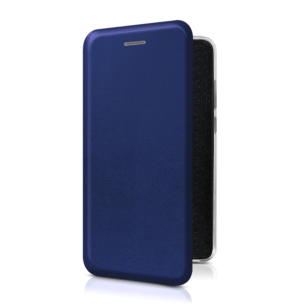 

Чехол-книжка из кожи PU на Poco X3/X3 Pro синий, FLPU-392