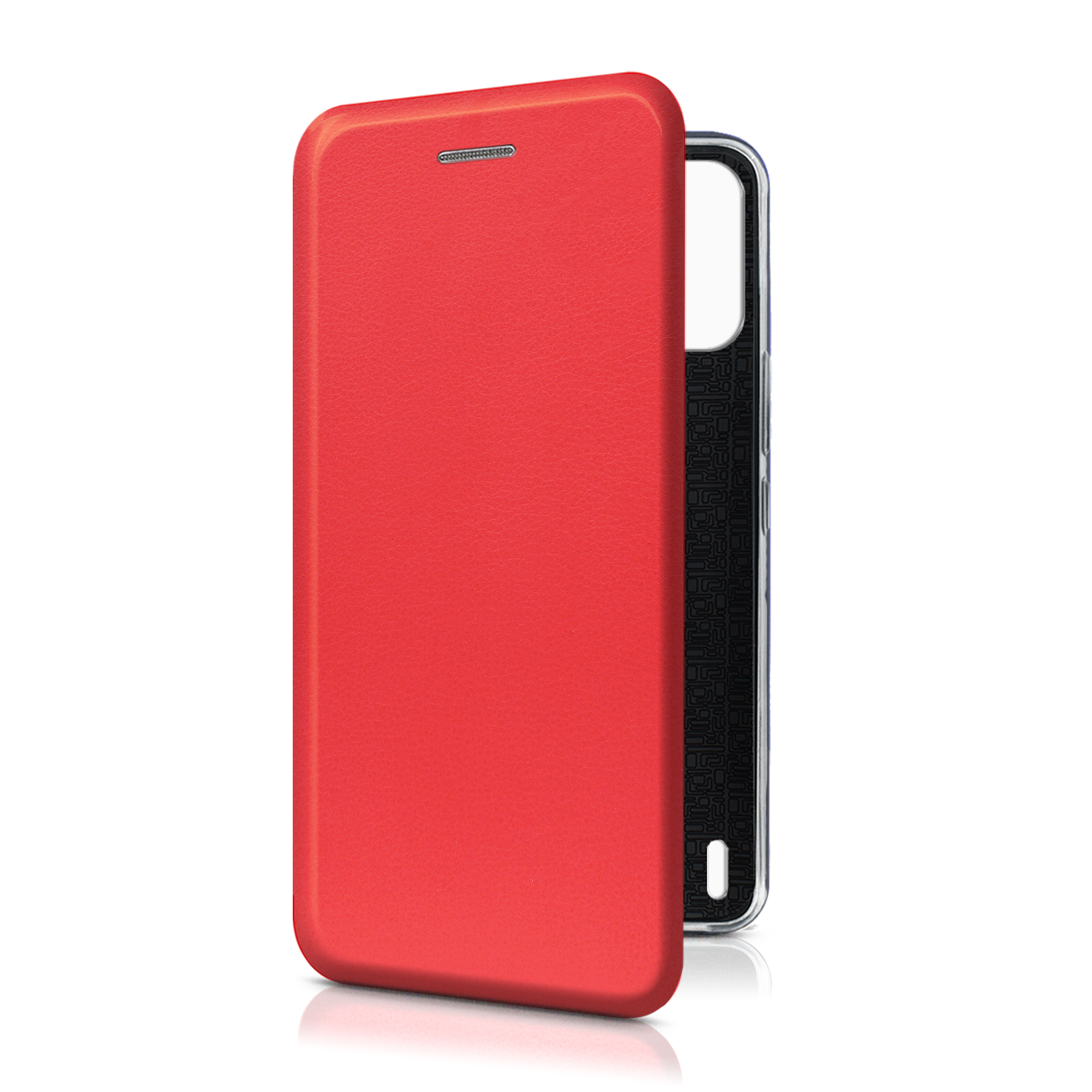 

Чехол-книжка из кожи PU на Itel A48 красный, FLPU-32001