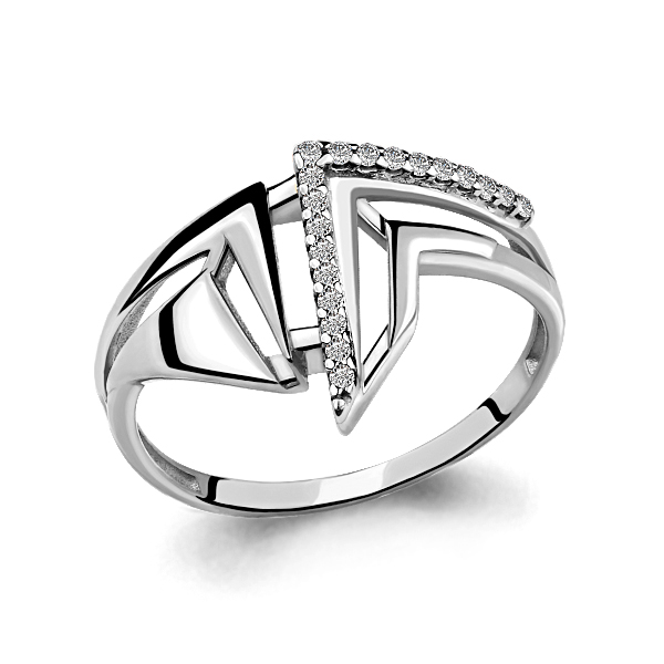 

Кольцо из серебра с фианитом Aquamarine Aquamarine 64923А_925_р р. 17,5, 64923А_925_р