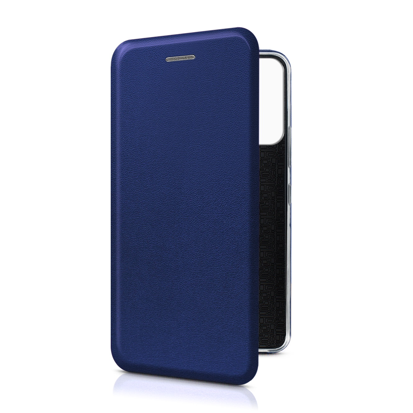 

Чехол-книжка из кожи PU на Tecno Spark Go 2022/8C/9 синий, FLPU-3012