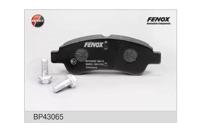 

Тормозные колодки FENOX BP43065, FENOX BP43065
