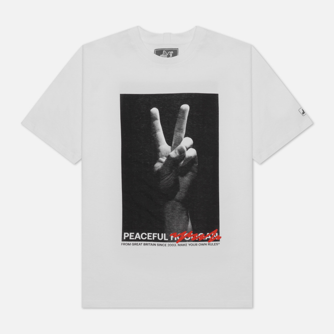 

Футболка мужская Peaceful Hooligan PHS22TEEPRT02-WHT белая M, PHS22TEEPRT02-WHT