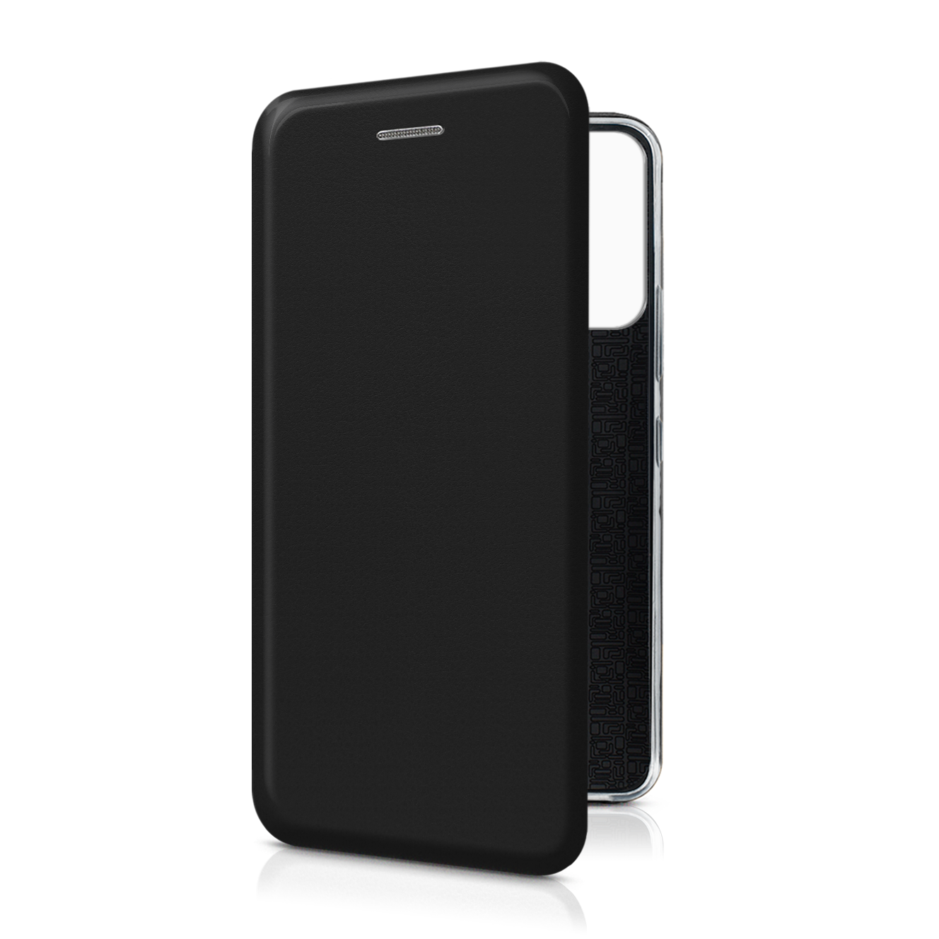 

Чехол-книжка из кожи PU на Tecno Spark Go 2022/8C/9 черный, FLPU-3012
