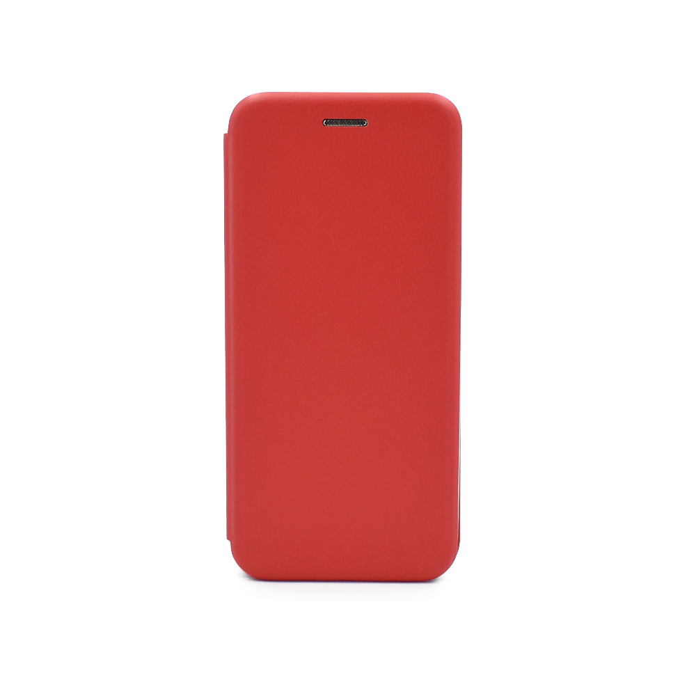 

Чехол-книжка из кожи PU на Samsung Galaxy A20 красный, FLPU-276