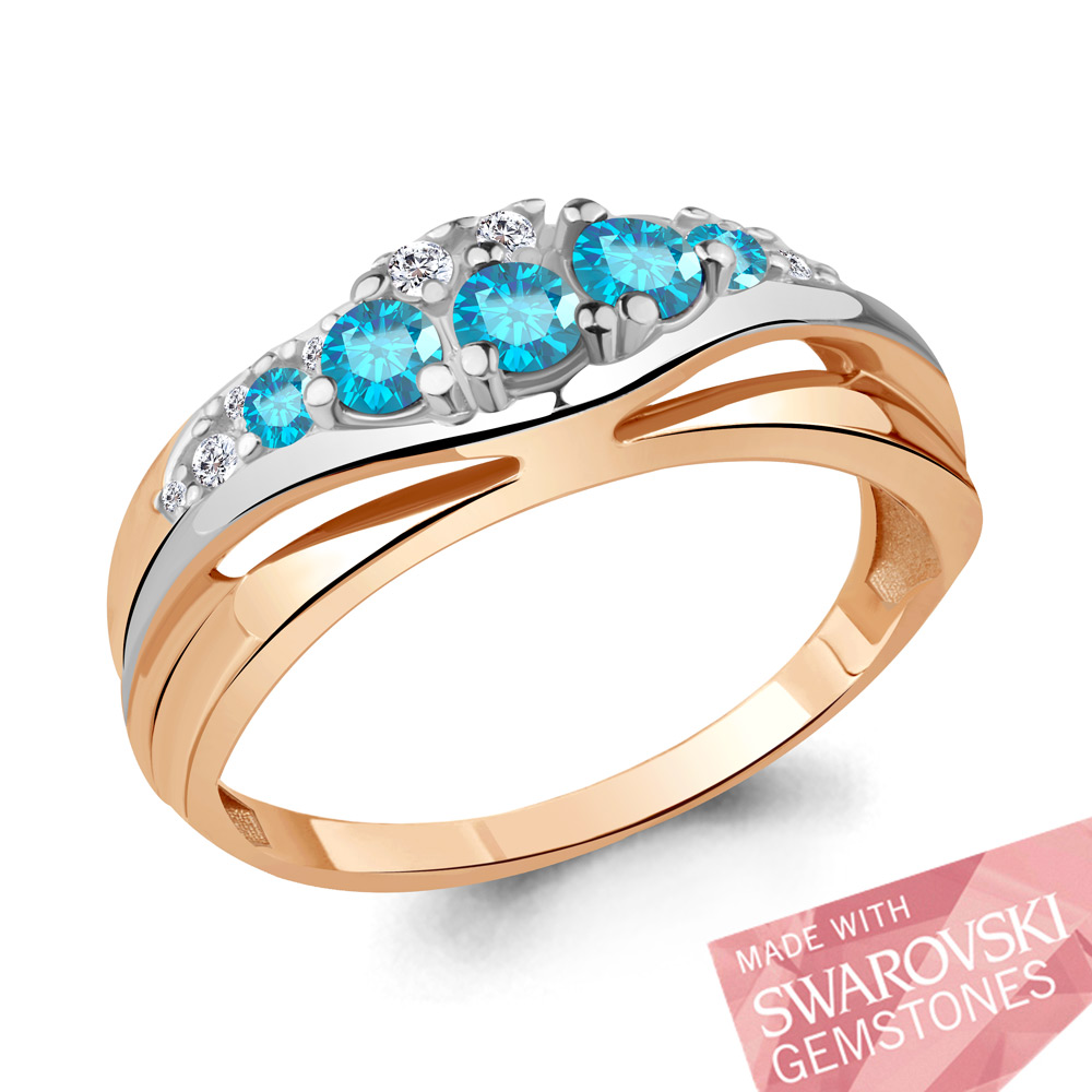 

Кольцо из серебра с топазом Aquamarine Aquamarine 6482824А_925_з р, 6482824А_925_з