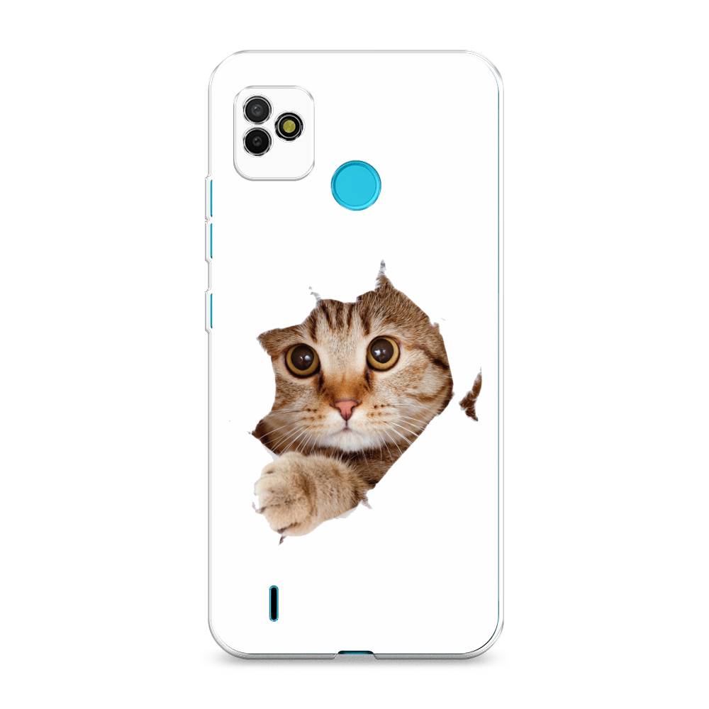 

Чехол на Tecno POP 5 "Кот и бумага", Белый;коричневый, 301150-1