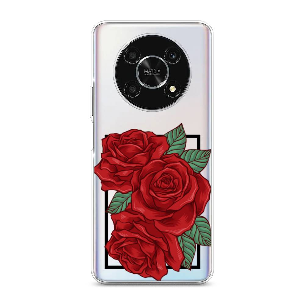 

Чехол для Honor X9 5G "Три алые розы", Красный, 6109750-2