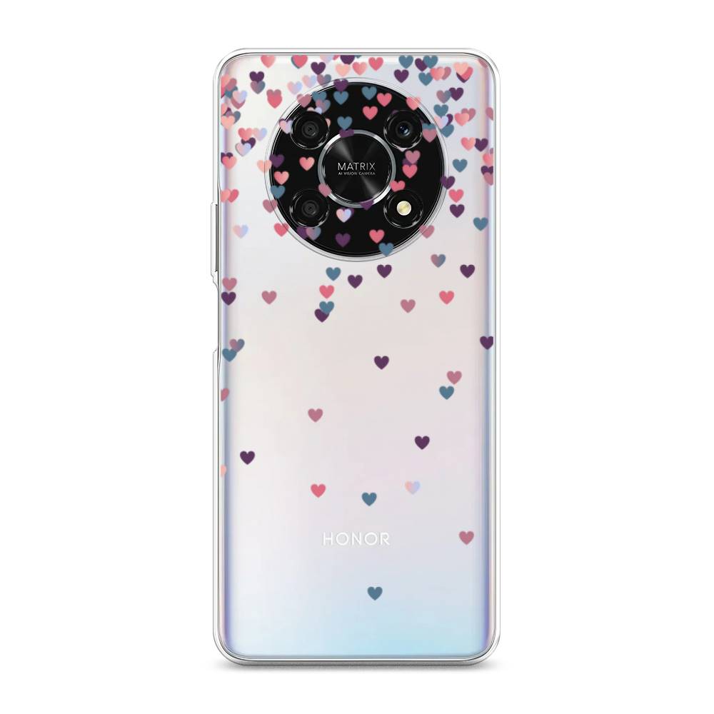 

Чехол для Honor X9 5G "Посыпка сердечки", Розовый;фиолетовый, 6109750-3