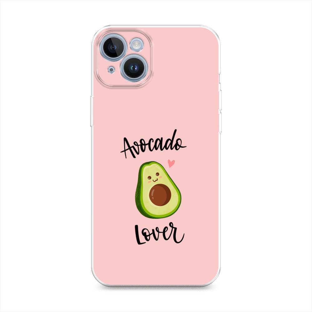 

Чехол на Apple iPhone 14 "Avocado lover", Розовый;зеленый, 15150-6