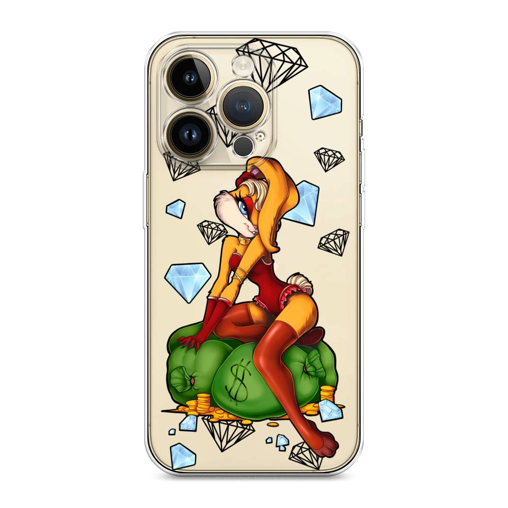 

Чехол для Apple iPhone 14 Pro Max "Лола Банни с бриллиантами", Красный;оранжевый;зеленый, 15050-6