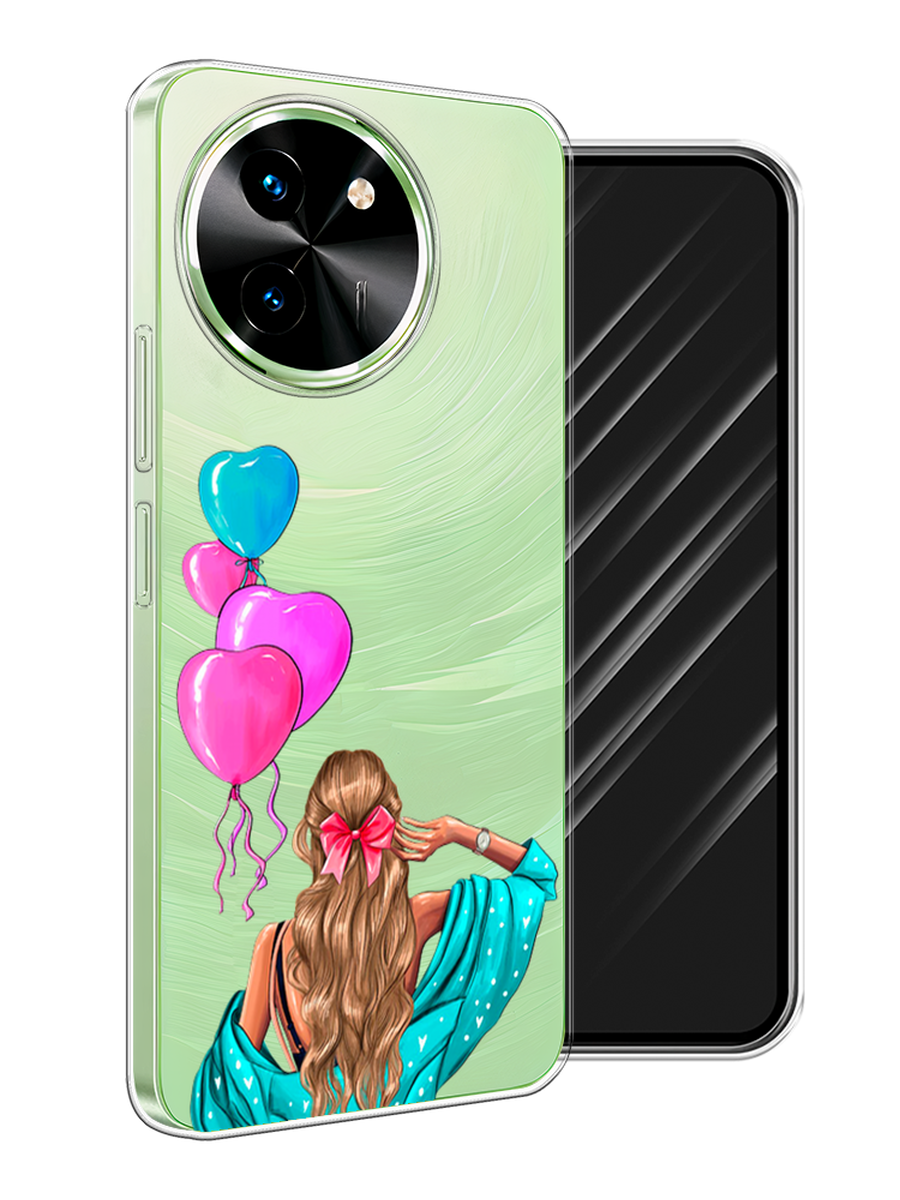 

Чехол Awog на Vivo T3x/Y38 5G "День Рождения", Голубой;розовый;бежевый, 2610750-1
