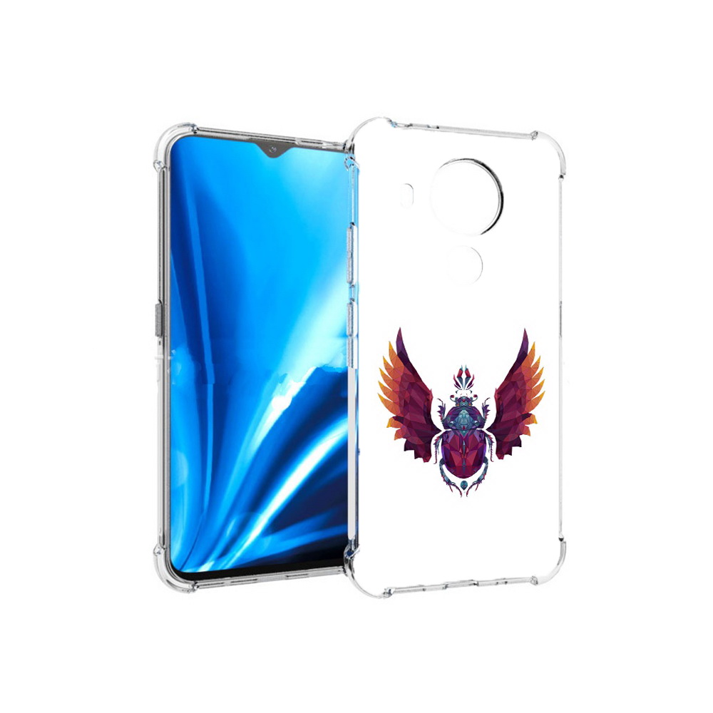 

Чехол MyPads Tocco для Nokia 5.4 алмазный скоробей (PT156621.100.219), Прозрачный, Tocco