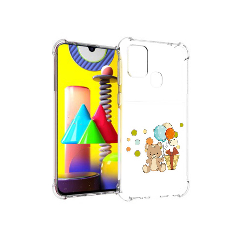 Чехол MyPads Tocco для Samsung Galaxy M31 медвеженок с подарком (PT147019.488.470)