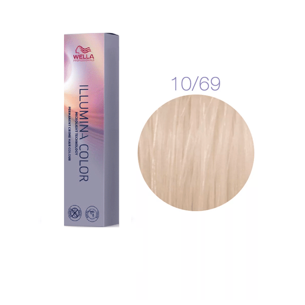 

Краска для волос Wella Illumina Color 10/69 Очень яркий блонд фиолетовый сандре