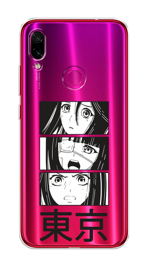 

Чехол на Xiaomi Redmi Note 7 "Tokyo girls", Белый;черный;прозрачный, 34750-1