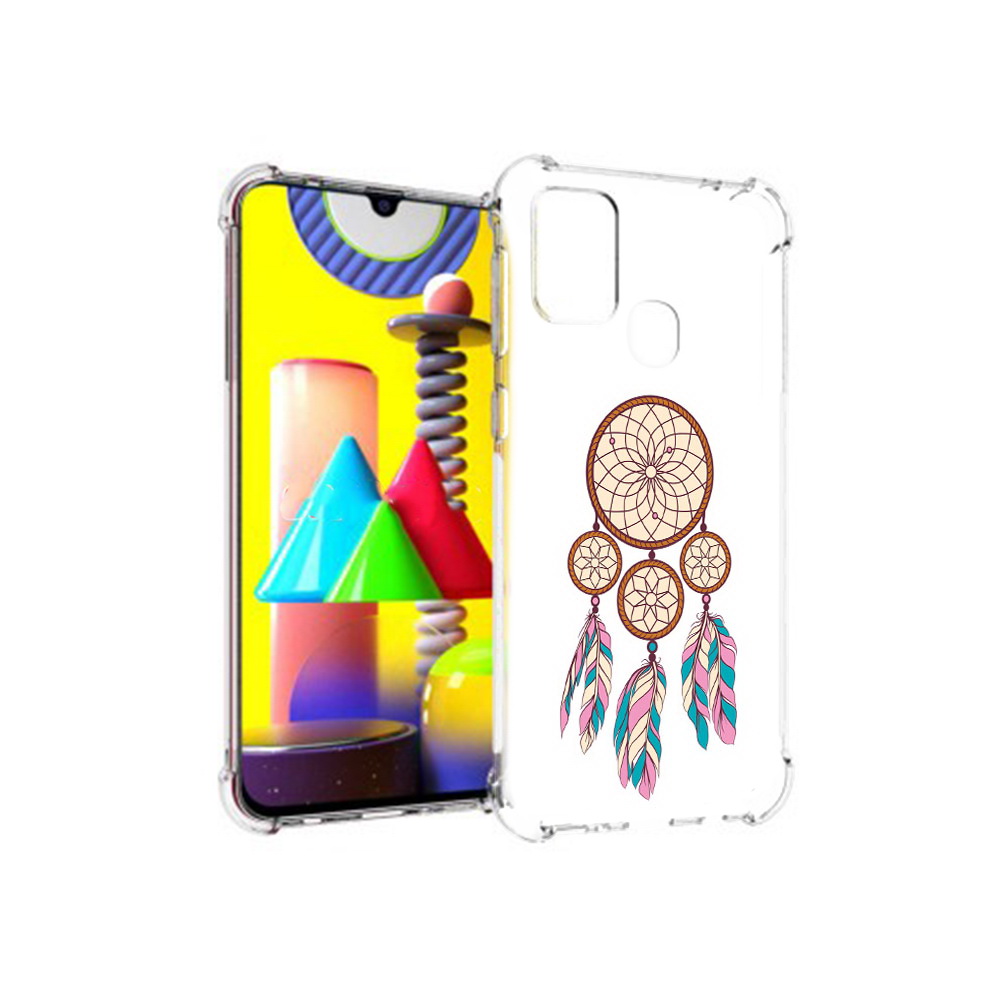 

Чехол MyPads Tocco для Samsung Galaxy M31 ловец снов бежевый (PT147019.488.442), Прозрачный, Tocco