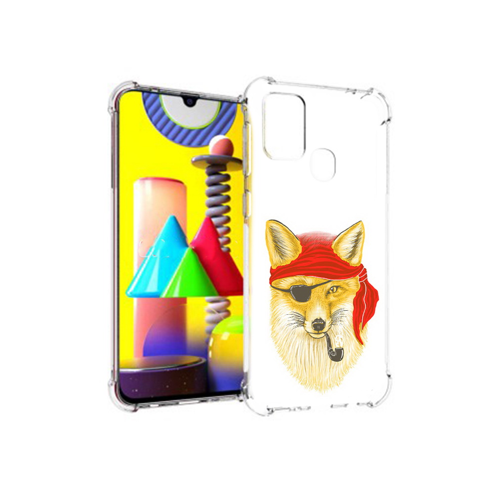 

Чехол MyPads Tocco для Samsung Galaxy M31 лиса-пират (PT147019.488.440), Прозрачный, Tocco
