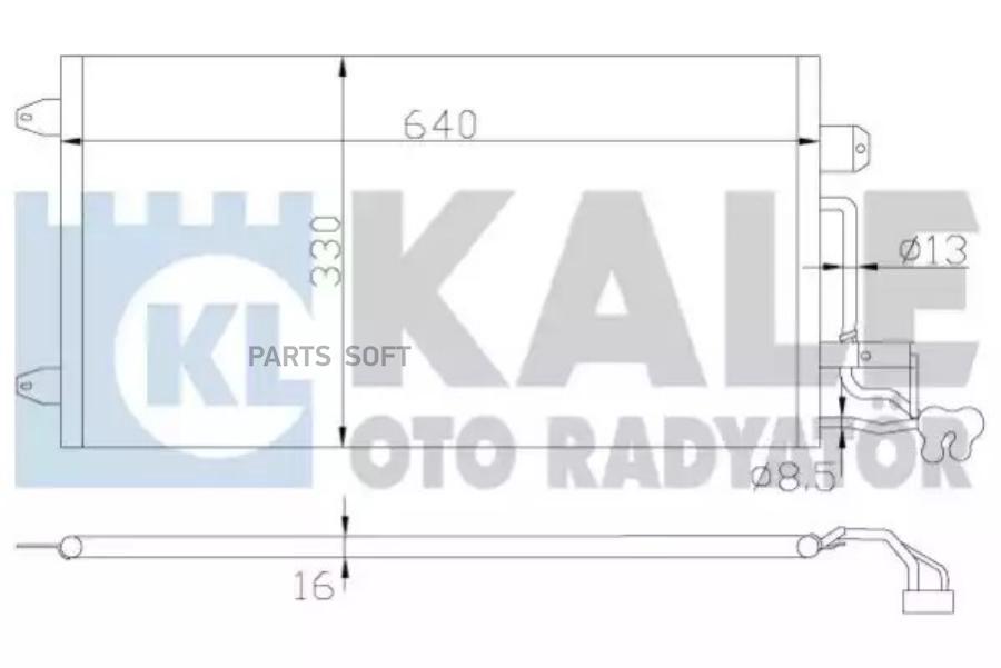 

Радиатор Кондиционера KALE 342395