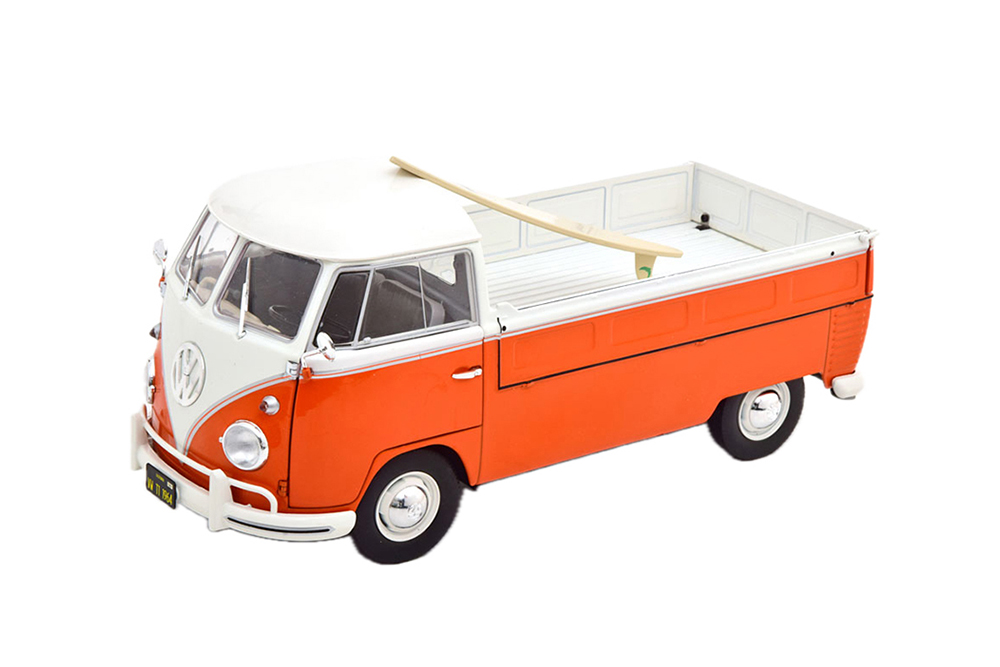 

Модель коллекционная SOLIDO Vw volkswagen T1 pritsche with surfboard 1950 orange/white, Оранжевый;белый