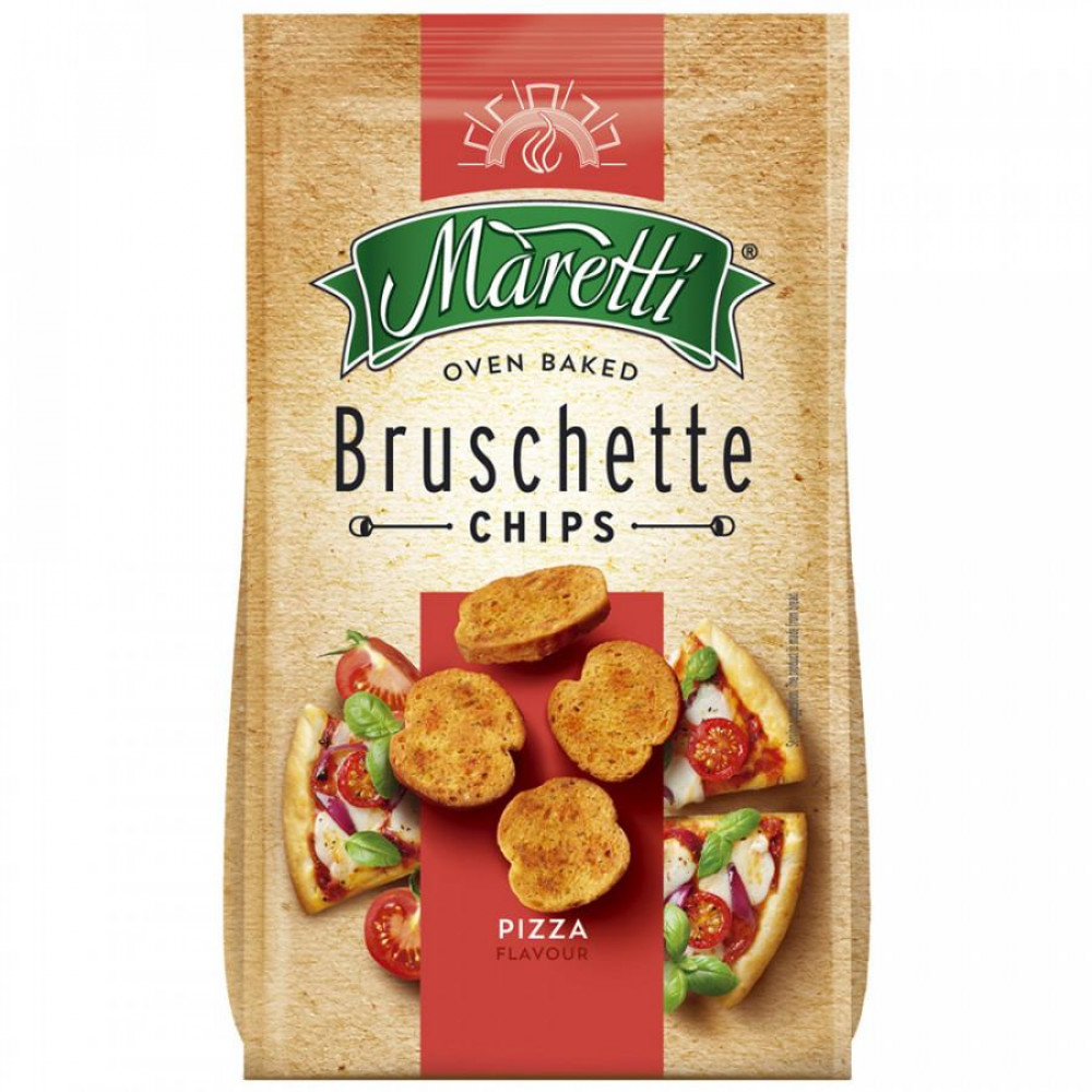 

Ломтики хлебные Maretti Bruschette печеные, со вкусом пиццы, 140 г