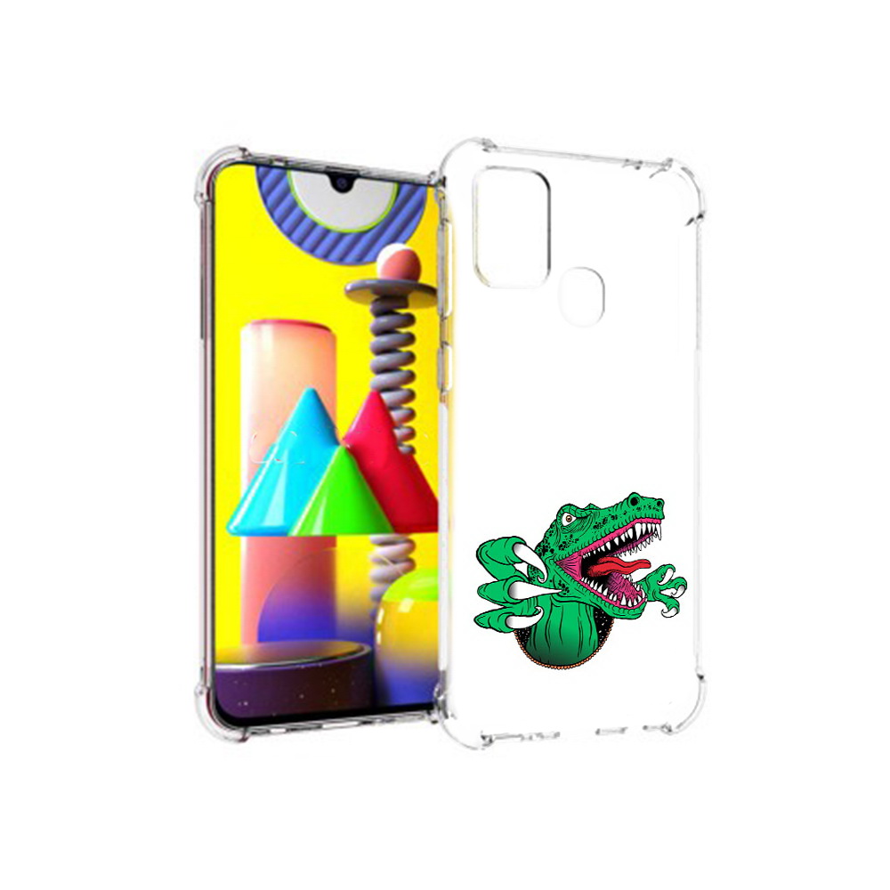 

Чехол MyPads Tocco для Samsung Galaxy M31 крокодил (PT147019.488.417), Прозрачный, Tocco