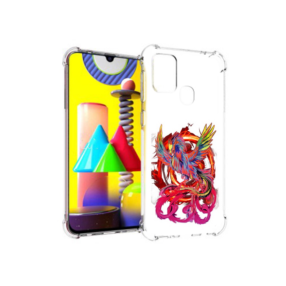 

Чехол MyPads Tocco для Samsung Galaxy M31 красочный феникс (PT147019.488.414), Прозрачный, Tocco