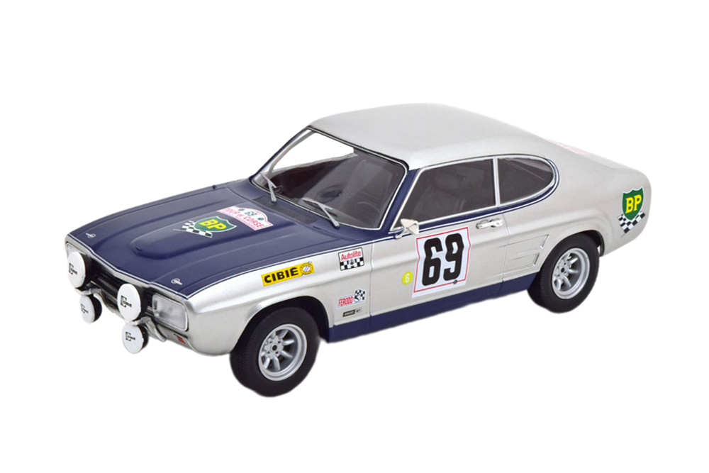 Модель коллекционная MCG Ford capri MK1 2600 gt №69 tour de corse piot/todt 1969