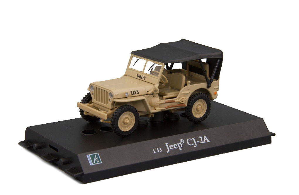 

Модель коллекционная ALTAYA Jeep willys CJ-2A песочный, с тентом, Бежевый