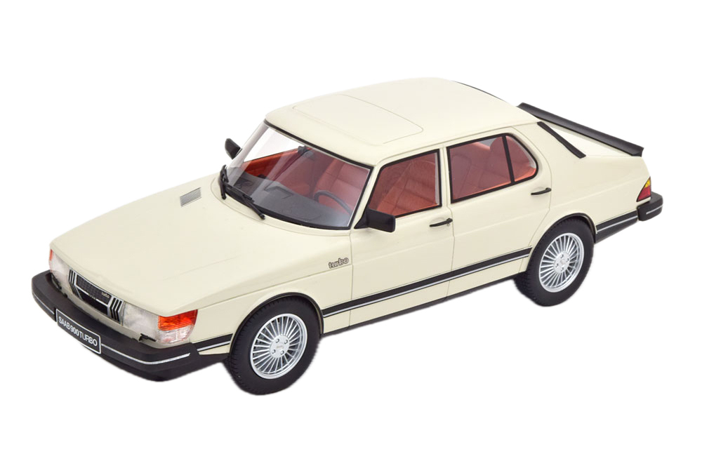 Модель коллекционная CULT SCALE Saab 900 turbo 4-DOOR 1983 white