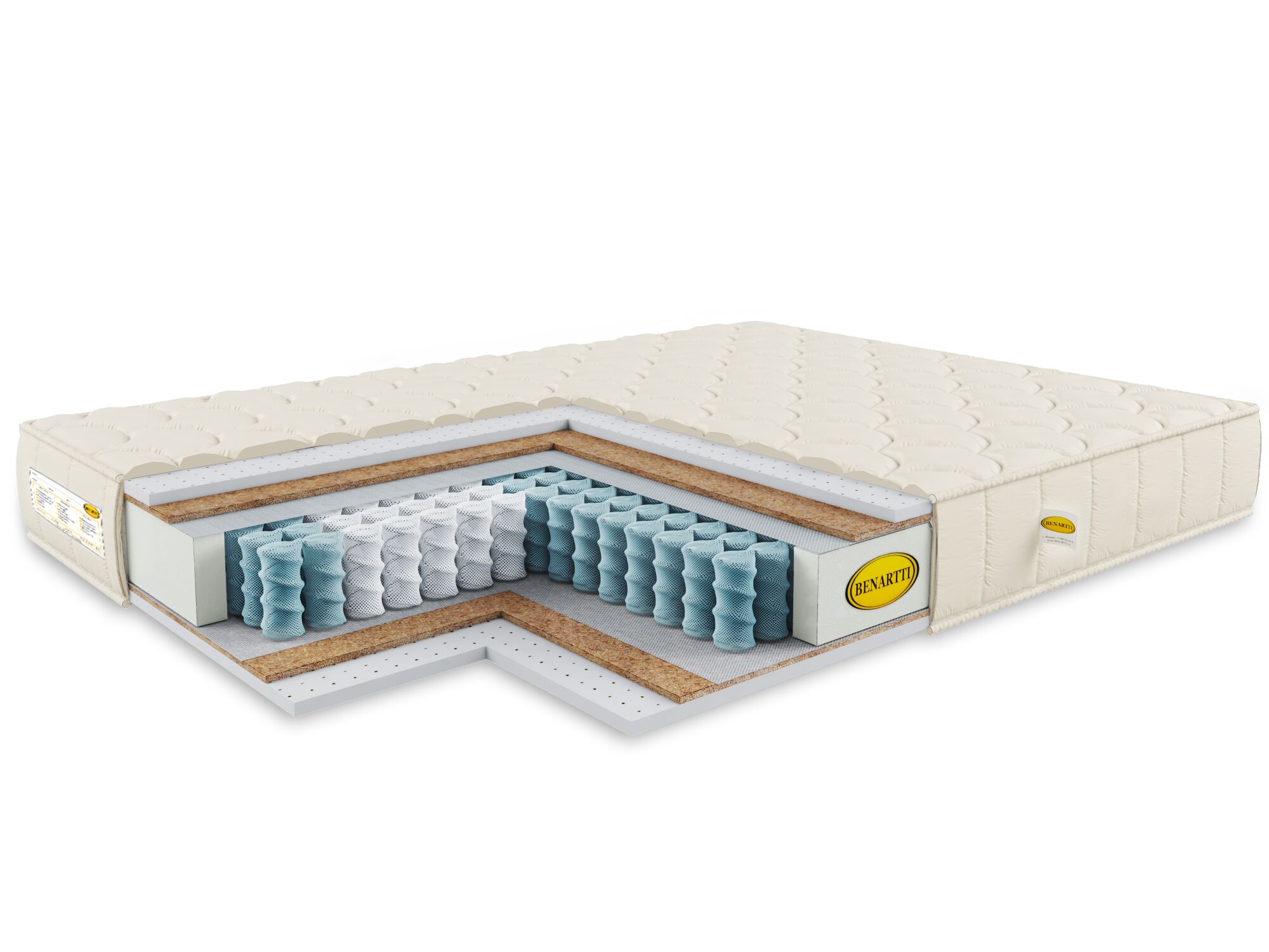

Матрас Benartti Prime Optima TFK 195x190, Бежевый, Prime Optima TFK
