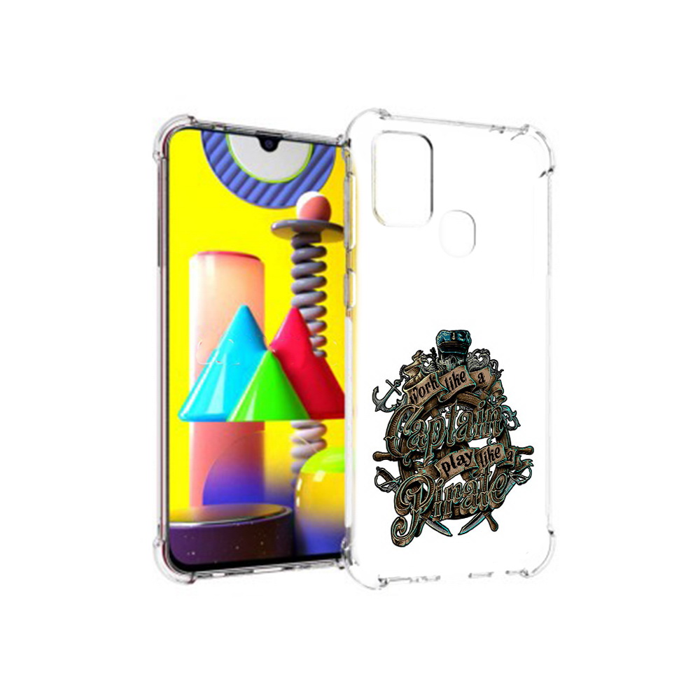 

Чехол MyPads Tocco для Samsung Galaxy M31 капитан пиратов (PT147019.488.385), Прозрачный, Tocco