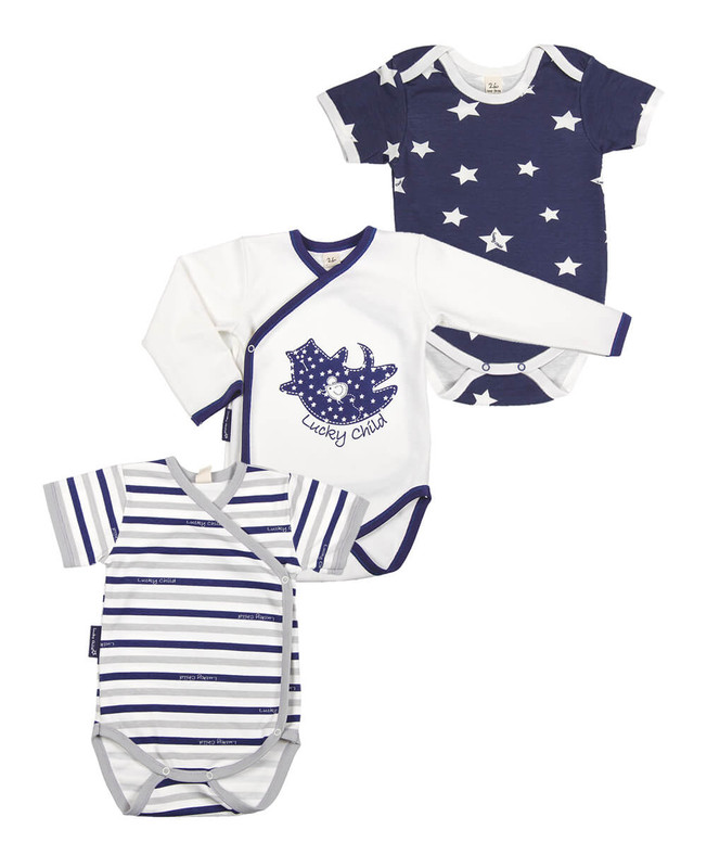 

Боди - 3 шт. Lucky Child 30-163 цв. ассорти р.68-74, 30-163/3шт