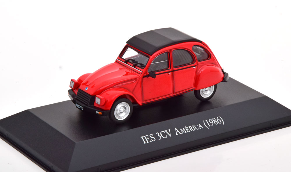 

Модель коллекционная ALTAYA Citroen ies 3CV america 1986 red, Красный