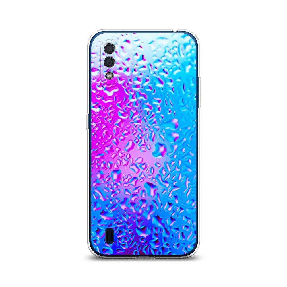 

Чехол на Samsung Galaxy M01 "Капли на стекле", Голубой;розовый, 2101150-3