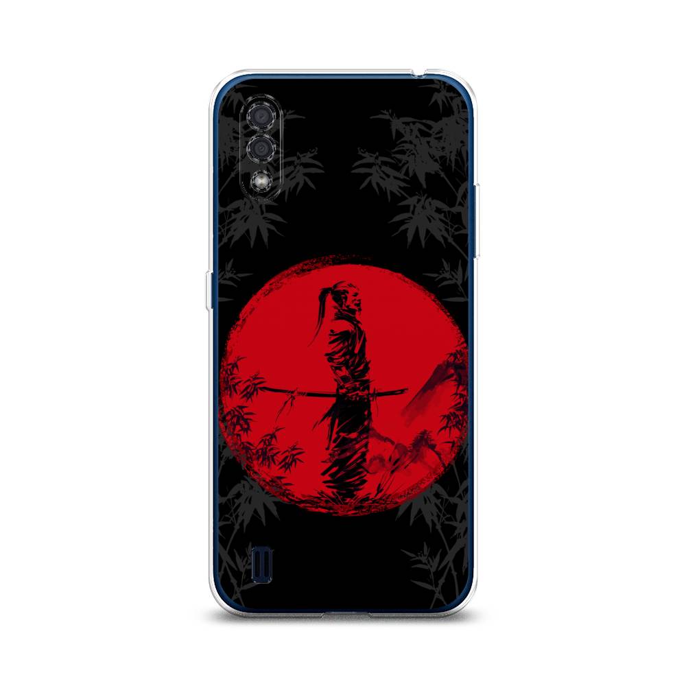 

Чехол на Samsung Galaxy M01 "Самурай на красном фоне", Черный;красный;серый, 2101150-4