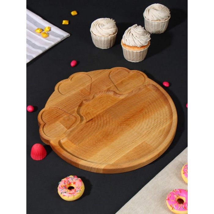 Набор посуды, поднос с 3 соусниками, 30x28x1,8 см, в подарочной коробке