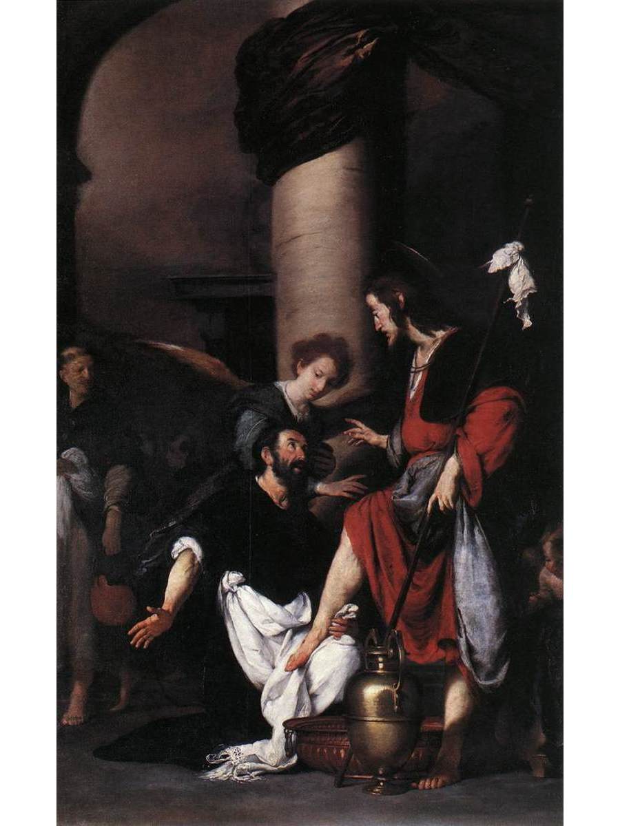 

Постер DRABS A2 Бернардо Строцци St Augustine Washing the Feet of Christ